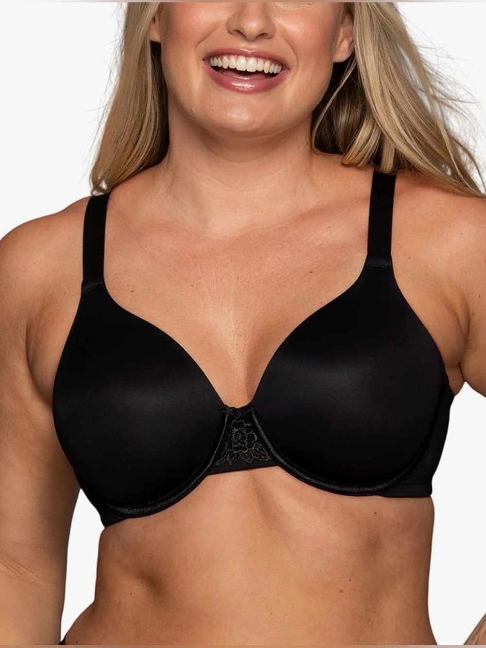 Vanity Fair Beauty Back Bra Size 46DD Black Style 76380 NWT